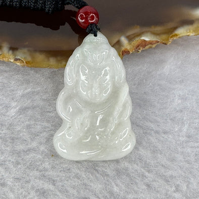 Type A Light Green Lavender Jadeite Baby Er Lang Shen 二郎神7.42g 31.1 by 20.4 by 5.6 mm - Huangs Jadeite and Jewelry Pte Ltd
