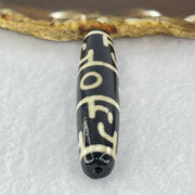 Natural Powerful Tibetan Old Oily Agate 3 Eyed Dharma Vajra Dzi Bead Heavenly Master (Tian Zhu) 三眼金刚杵天珠 15.33g 59.1 by 12.9mm - Huangs Jadeite and Jewelry Pte Ltd