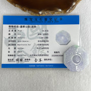 Certified Natural Type A Lavender with Green Spot Jadeite Tai Chi Bagua Pendant 26.65g 43.2 by 40.2 by 6.5mm - Huangs Jadeite and Jewelry Pte Ltd