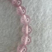 Natural Rose Quartz Beads Bracelet 15.99g 16cm 7.9mm 25 Beads - Huangs Jadeite and Jewelry Pte Ltd