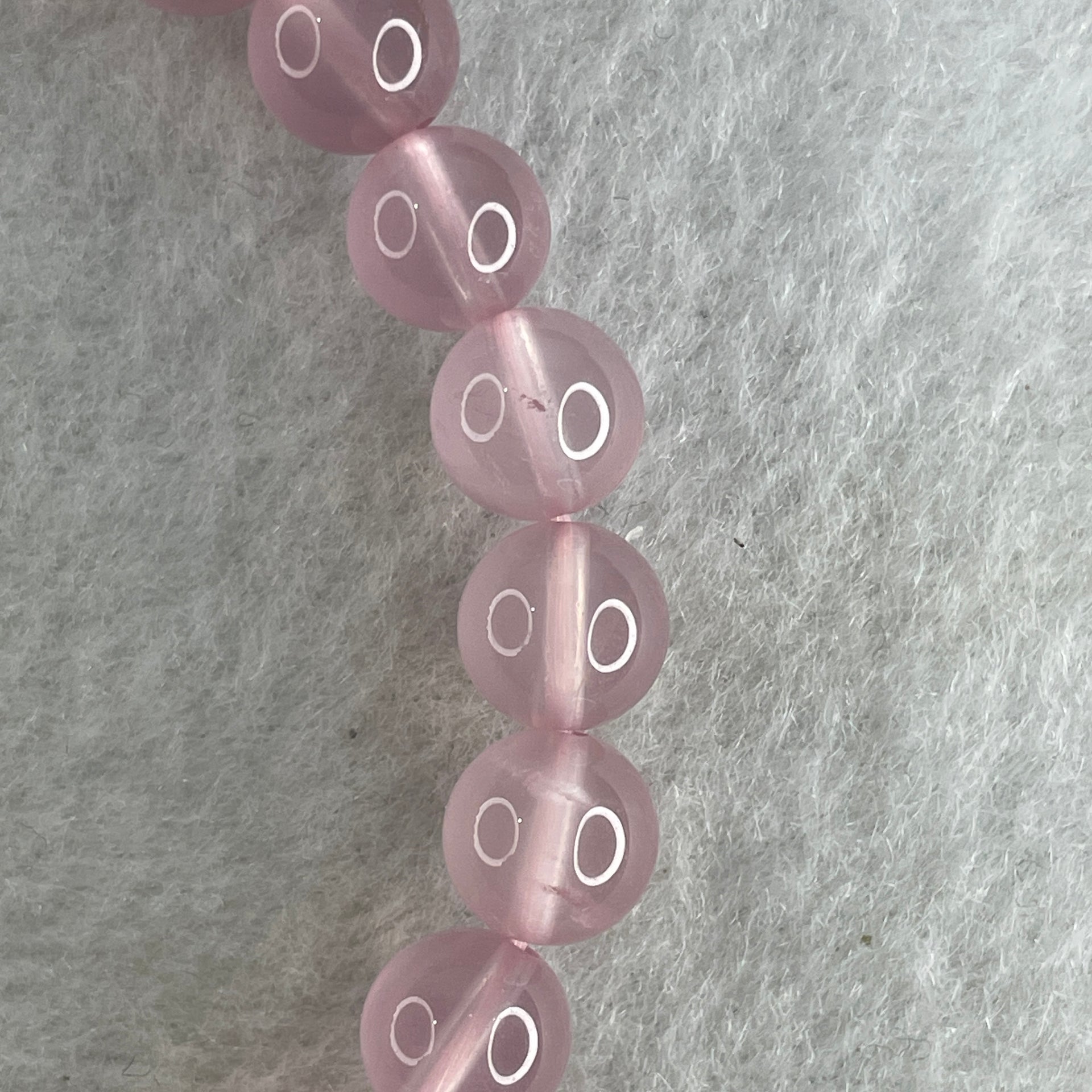 Natural Rose Quartz Beads Bracelet 15.99g 16cm 7.9mm 25 Beads - Huangs Jadeite and Jewelry Pte Ltd