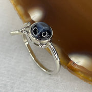 Very Good Grade Natural Blue Pietersite in S925 Sliver 1.59g 6.2 by 3.2mm US 4.5 HK 9.5 - Huangs Jadeite and Jewelry Pte Ltd