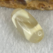 Natural Powerful Tibetan Old Oily Agate Tiger Tooth Daluo Dzi Bead Heavenly Master (Tian Zhu) 虎呀天诛 2.99g 20.1 by 10.1mm - Huangs Jadeite and Jewelry Pte Ltd