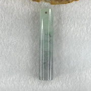 Type A Wuji Grey and Green Jadeite Pillar Pendant 22.30g 59.3 by 12.0mm - Huangs Jadeite and Jewelry Pte Ltd