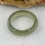 Natural Green Agate Ring 2.23g 5.7 by 2.8mm US 7.4 HK 16.5 - Huangs Jadeite and Jewelry Pte Ltd