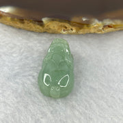 Type A Jelly Green Jadeite Pixiu Pendent A货浅绿色翡翠貔貅牌 7.21g 23.8 by 14.6 by 10.3 mm - Huangs Jadeite and Jewelry Pte Ltd