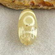 Natural Powerful Tibetan Old Oily Agate 3 Eyes Dzi Bead Heavenly Master (Tian Zhu) 三眼天诛 2.99g 20.0 by 10.1mm - Huangs Jadeite and Jewelry Pte Ltd