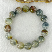 Natural Blue Rutilated Quartz Bracelet 天然蓝兔毛手链 56.65g 19cm 13.8mm 16 Beads - Huangs Jadeite and Jewelry Pte Ltd