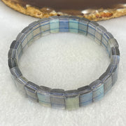 Good Grade Natural Labradorite Shou Pai Bracelet 27.816g 17.5cm 11.9 by 7.6mm 27pcs - Huangs Jadeite and Jewelry Pte Ltd