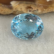 Natural Sky Blue Topaz Oval Shape 12.31ct 14.7 by 11.8 by 8.1mm - Huangs Jadeite and Jewelry Pte Ltd