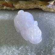 Type A Full Lavender Jadeite Pixiu Pendant Charm 5.87g 25.0 by 13.1 by 9.6mm - Huangs Jadeite and Jewelry Pte Ltd
