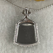 Natural Type A Omphacite Green Jadeite Wushipai Necklace in S925 Silver | (5.88g | 44cm S925 | 18.0 x 16.0 x 3.5mm | Unobstructed Peace & Supreme Protection Anchor, Feng Shui Prosperity & Executive Calm Necklace) - Huangs Jadeite and Jewelry Pte Ltd