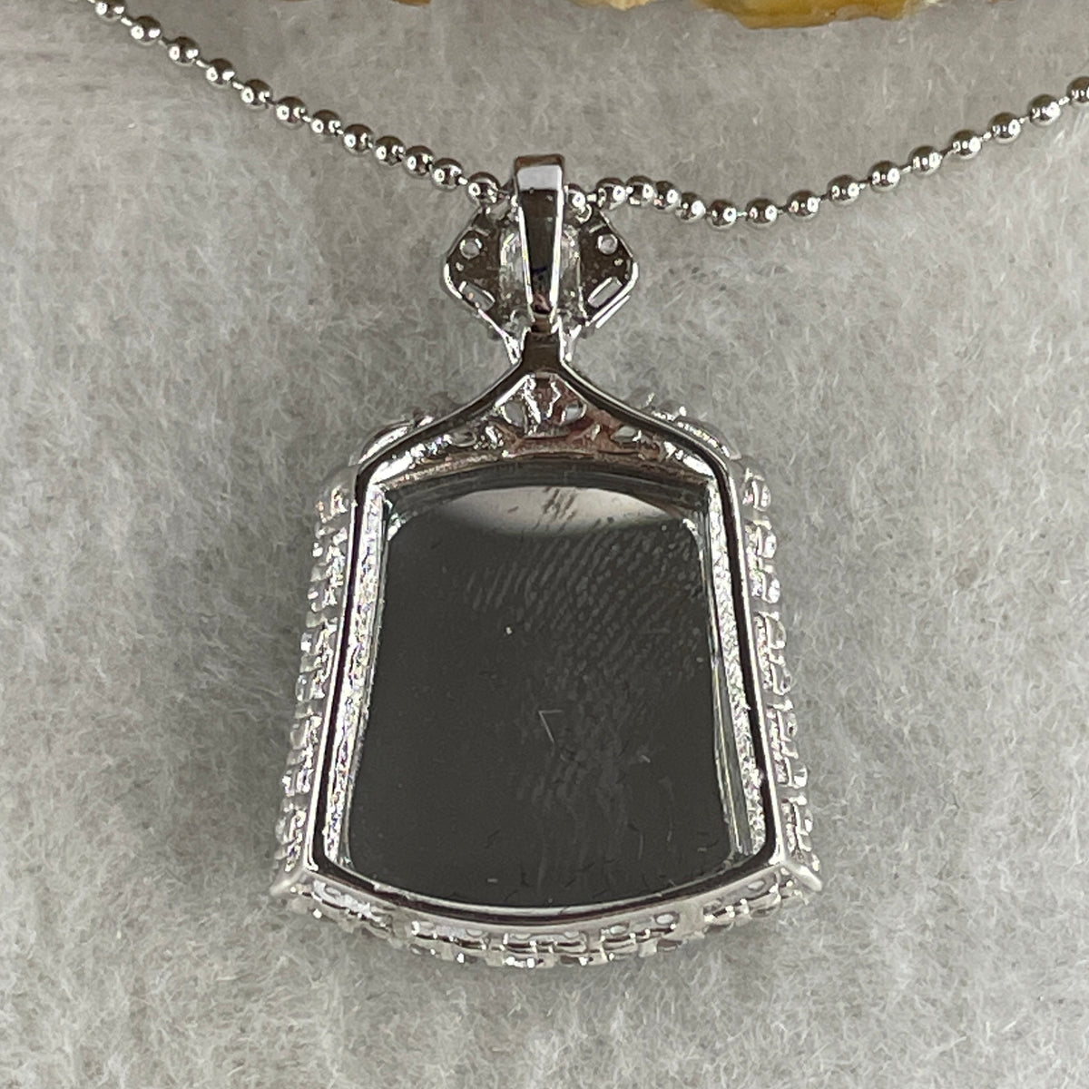 Natural Type A Omphacite Green Jadeite Wushipai Necklace in S925 Silver | (5.88g | 44cm S925 | 18.0 x 16.0 x 3.5mm | Unobstructed Peace & Supreme Protection Anchor, Feng Shui Prosperity & Executive Calm Necklace) - Huangs Jadeite and Jewelry Pte Ltd