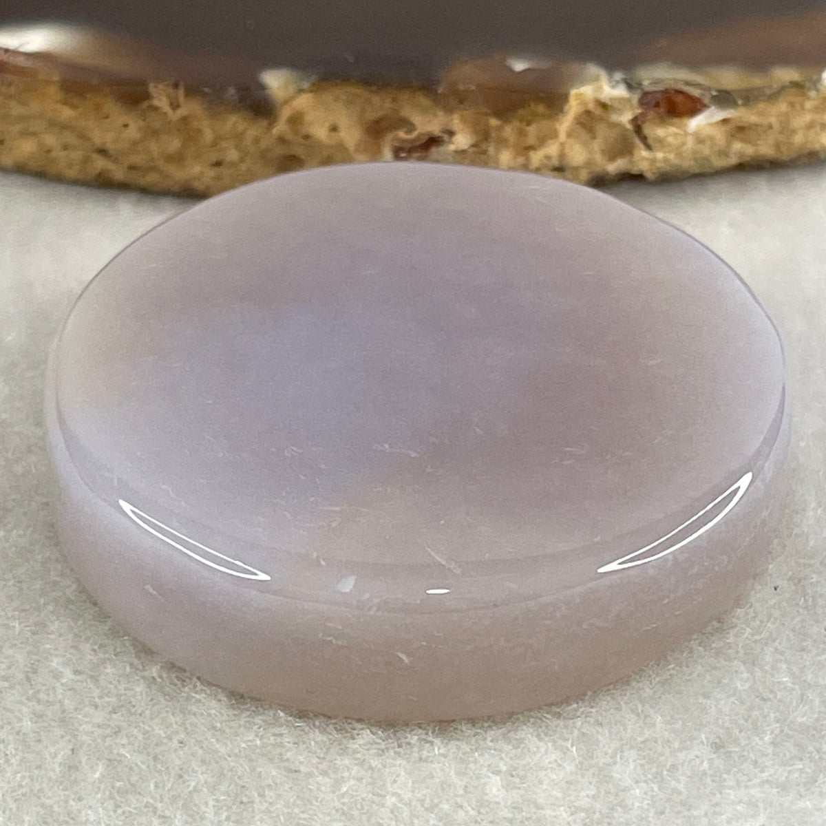 Natural Purple Flower Agate Bangle Set 77.78g Inner Diameter 55.7mm 9.6 by 10.5mm (Perfect) - Huangs Jadeite and Jewelry Pte Ltd