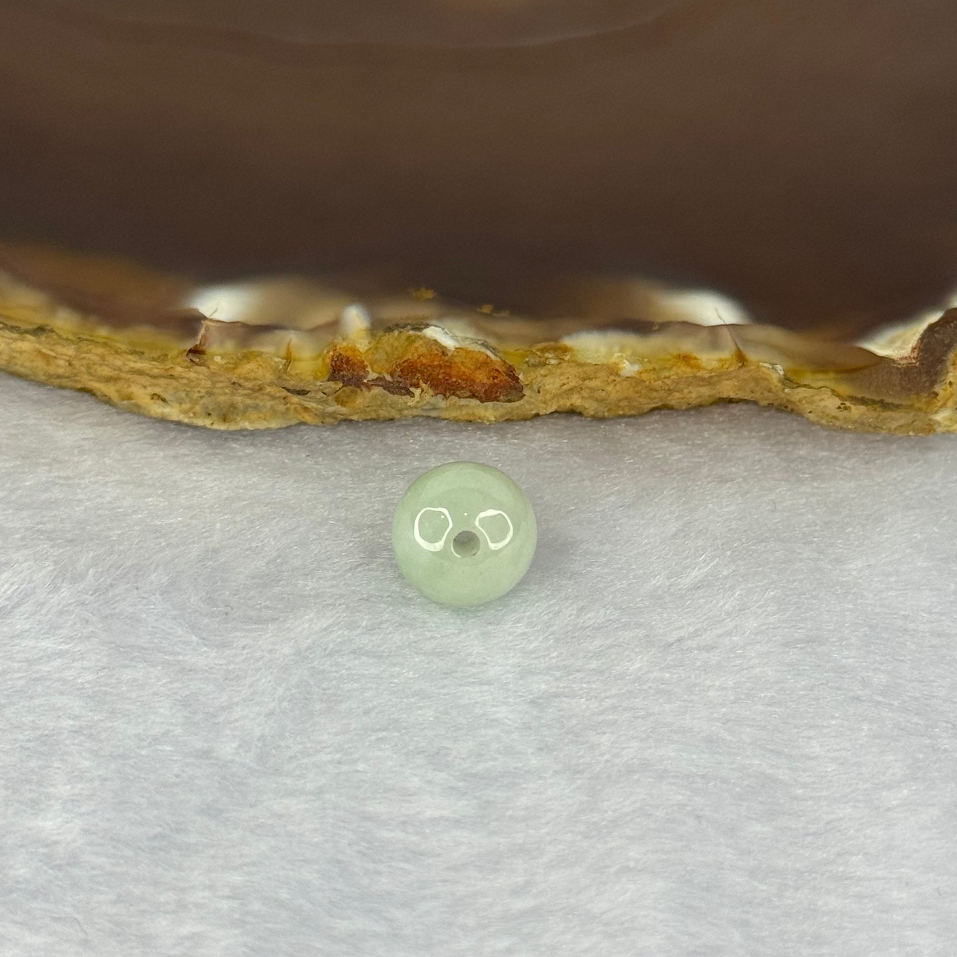 Type A Sky Blue Jadeite Bead for Bracelet/Necklace/Earrings/Rings 1.42g 9.5mm - Huangs Jadeite and Jewelry Pte Ltd