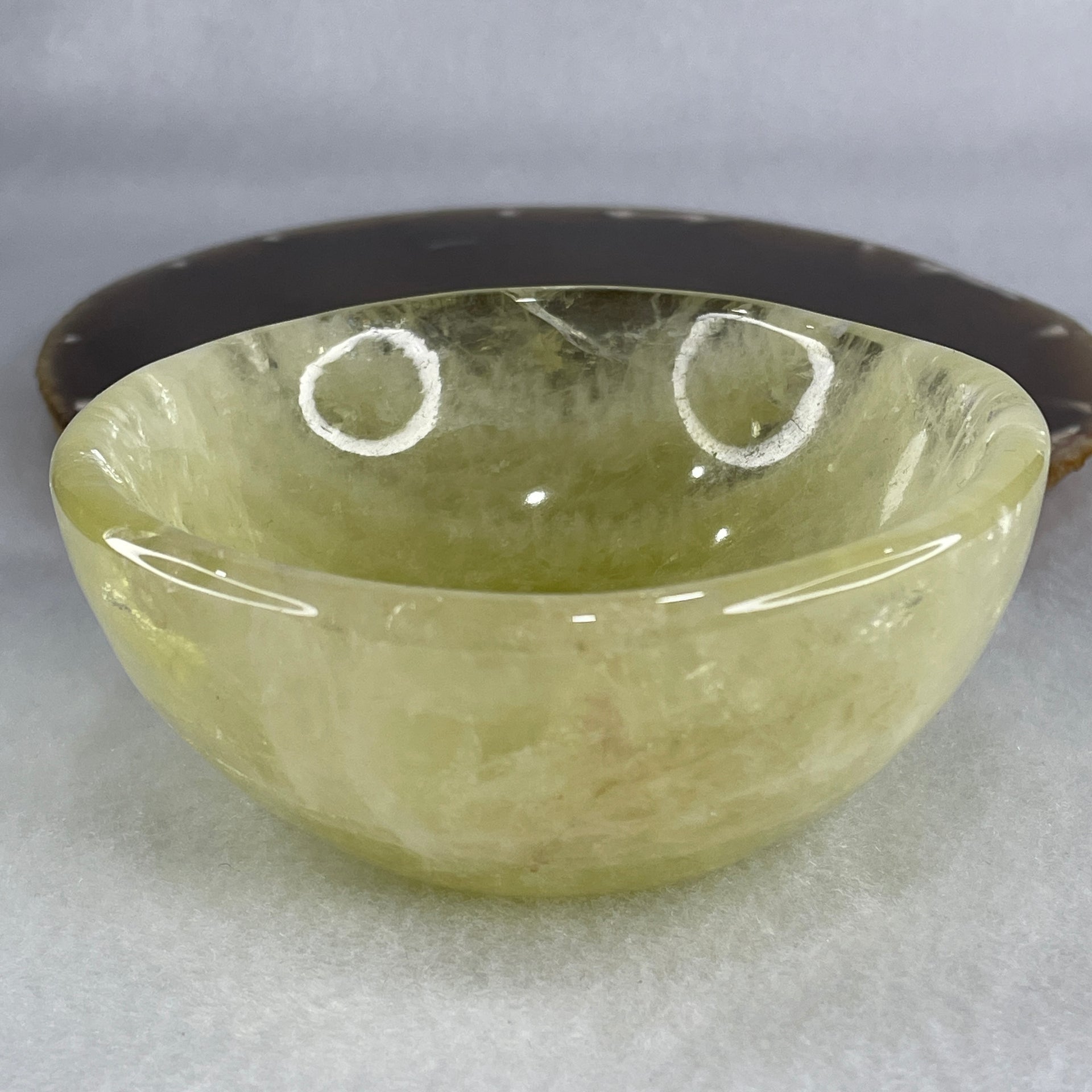 Natural Citrine Bowl Display 314.57g 96.8 by 42.5mm - Huangs Jadeite and Jewelry Pte Ltd