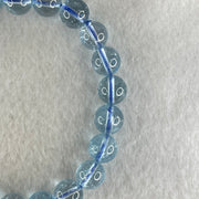 Above Average Natural Blue Topaz Beads Bracelet 23.57g 15.5cm 8.3mm 23 Beads - Huangs Jadeite and Jewelry Pte Ltd