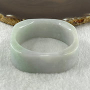 Type A Natural Green with Lavender Jadeite Squarish Rounded Bangle 69.02g Inner Diameter 49.9mm 19.6 by 8.0mm (Very Very Slight Internal Lines) - Huangs Jadeite and Jewelry Pte Ltd