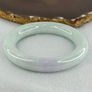 Type A Light Blueish Green and Lavender Jadeite Bangle Internal Diameter 56.7mm 82.96g 13.0 by 11.8mm (Close to Perfect) - Huangs Jadeite and Jewelry Pte Ltd