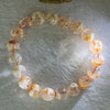 Good Grade Natural Snow Flakes Ghost Phantom Quartz Bracelet 天然雪花幽灵手链 31.78g 17.5cm 10.6mm 19 Beads - Huangs Jadeite and Jewelry Pte Ltd