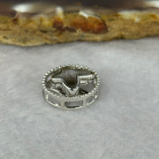 Natural Meteorite Spinning Sliver Butterfly Charm in S925 Silver For Necklace/Bracelet 1.75g 13.2 by 5.8mm - Huangs Jadeite and Jewelry Pte Ltd