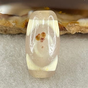 Natural Powerful Tibetan Old Oily Agate Tiger Tooth Daluo Dzi Bead Heavenly Master (Tian Zhu) 虎呀天诛 5.04g 17.7 by 13.4mm - Huangs Jadeite and Jewelry Pte Ltd