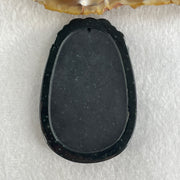 Type A Opaque to Partial Translucent Black Omphacite Jadeite Monkey Pendant 29.60g 59.6 by 40.1 by 8.5mm - Huangs Jadeite and Jewelry Pte Ltd