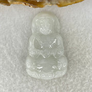 Type A Green Jadeite Guan Yin Pendant 8.30g  41.0 by 25.5 by 5.1mm - Huangs Jadeite and Jewelry Pte Ltd
