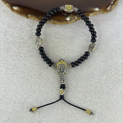 925 Sliver Hell God with Coconut Husk Beads Bracelet 17.21g 27.1 by 13.0 by 9.1 mm - Huangs Jadeite and Jewelry Pte Ltd