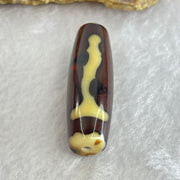 Natural Powerful Tibetan Old Oily Agate Guan Yin Dzi Bead Heavenly Master (Tian Zhu) 观音天珠 8.32g 37.7 by 11.6mm - Huangs Jadeite and Jewelry Pte Ltd