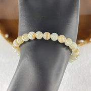 Natural Type A Light Lavender with Brownish Jadeite Beads Bracelet 14.86g 15cm 7.0mm 26 Beads - Huangs Jadeite and Jewelry Pte Ltd