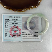 Type A Light Green and Lavender Jadeite Bangle Internal Diameter 55.3mm 81.56g 13.3 by 8.1mm (Internal Lines) - Huangs Jadeite and Jewelry Pte Ltd