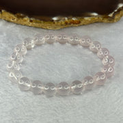 Natural Rose Quartz Beads Bracelet 天然玫瑰石英珠手链 23.44g 16.5cm 9.4mm 21 Beads - Huangs Jadeite and Jewelry Pte Ltd