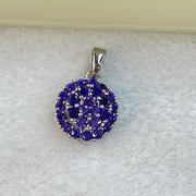 Natural Amethyst Crystals in Sliver Spinning Pendent 2.51g 12.4 by 6.8mm - Huangs Jadeite and Jewelry Pte Ltd