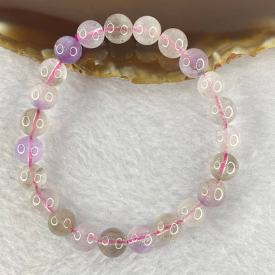 Natural super 7 Crystal Bracelet 17.40g 8.4mm 23beads - Huangs Jadeite and Jewelry Pte Ltd