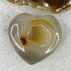 Natural Flower Agate Mini Heart Display 78.62g 54.5 by 56.8 by 18.6mm - Huangs Jadeite and Jewelry Pte Ltd
