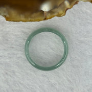 Type A ICY Blueish Green Jadeite Ring 1.24g 4.2 by 2.1mm US4.5 HK9.5mm - Huangs Jadeite and Jewelry Pte Ltd