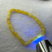 Natural Butterscotch Amber Beads Bracelet 2.29g 15.5cm 5.1mm 24pcs - Huangs Jadeite and Jewelry Pte Ltd