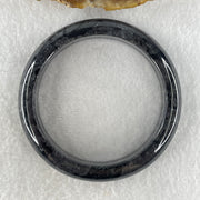 Type A Natural Opaque Wuji Grey Black Jadeite Bangle 59.670g Inner Diameter 55.7mm 13.4 by 8.3mm (Cannot See Lines) - Huangs Jadeite and Jewelry Pte Ltd