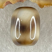 Natural Powerful Tibetan Old Oily Agate Tiger Tooth Daluo Dzi Bead Heavenly Master (Tian Zhu) 2.38g 13.7 by 10.4mm - Huangs Jadeite and Jewelry Pte Ltd