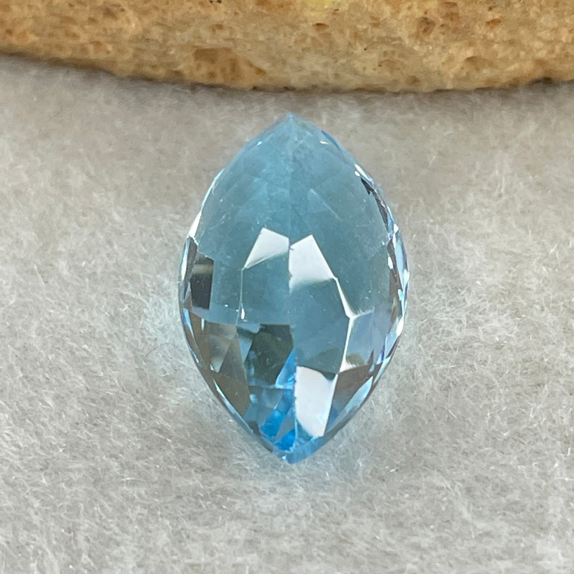 Natural Sky Blue Topaz Marquise Shape 11.37ct 19.5 by 10.4 by 7.3mm - Huangs Jadeite and Jewelry Pte Ltd