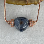 Good Grade Natural Blue Pietersite  Heart Shape Necklace 4.16g 42cm 11.2 by 12.0 by 7.8mm - Huangs Jadeite and Jewelry Pte Ltd