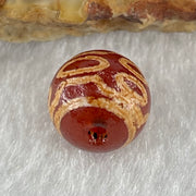 Natural Powerful Tibetan Old Oily Agate 7 Eyes Dzi Bead Heavenly Master (Tian Zhu) 七眼天诛 1.36g 10.0 by 10.2mm - Huangs Jadeite and Jewelry Pte Ltd