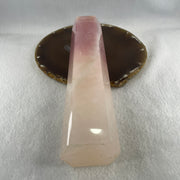 Natural Rose Quartz Tower Display 726.4g 49.5 by 41.2 by 205.0mm - Huangs Jadeite and Jewelry Pte Ltd