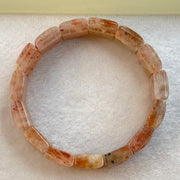 Natural Sunstone Bracelet 49.76g 17.5cm 18.0 by 13.0 by 6.6mm 15 pcs - Huangs Jadeite and Jewelry Pte Ltd