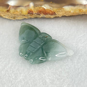 Type A Icy Blueish Green to White Jadeite Butterfly Pendant 3.27g 29.5 by 16.3 by 4.2mm - Huangs Jadeite and Jewelry Pte Ltd