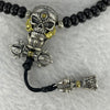 925 Sliver Skull and Bell with Coconut Husk Bracelet 24.52g 21.7 by 13.6 by 14.8 mm - Huangs Jadeite and Jewelry Pte Ltd