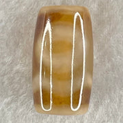 Natural Powerful Tibetan Old Oily Agate Sky Door Serenity 1 Eye Dzi Bead Heavenly Master (Tian Zhu) 一眼天门天诛 4.85g 20.4 by 11.7mm - Huangs Jadeite and Jewelry Pte Ltd