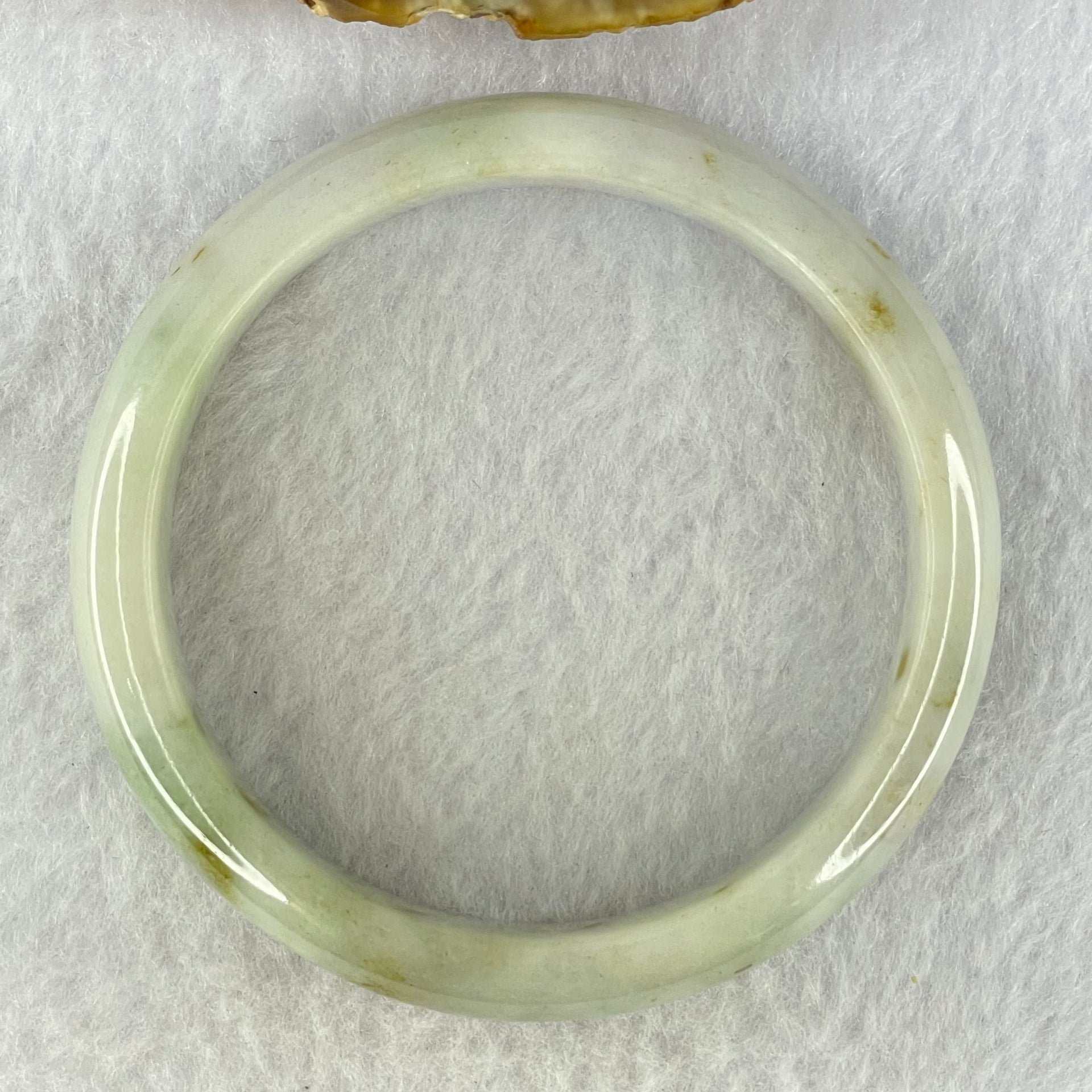 Type A Lavender and Green with Brown Patches Jadeite Bangle Internal Diameter 58.2mm 48.01g 12.3 by 7.6mm (Very Slight Internal Lines) - Huangs Jadeite and Jewelry Pte Ltd