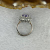 Purple Zircon Simulated Amethyst in 925 Sliver Sliver Ring (Adjustable Size) 冰花爆闪浅紫色锆石仿真紫水晶椭圆形开口戒指 5.06g 7.8 by 3.5mm - Huangs Jadeite and Jewelry Pte Ltd